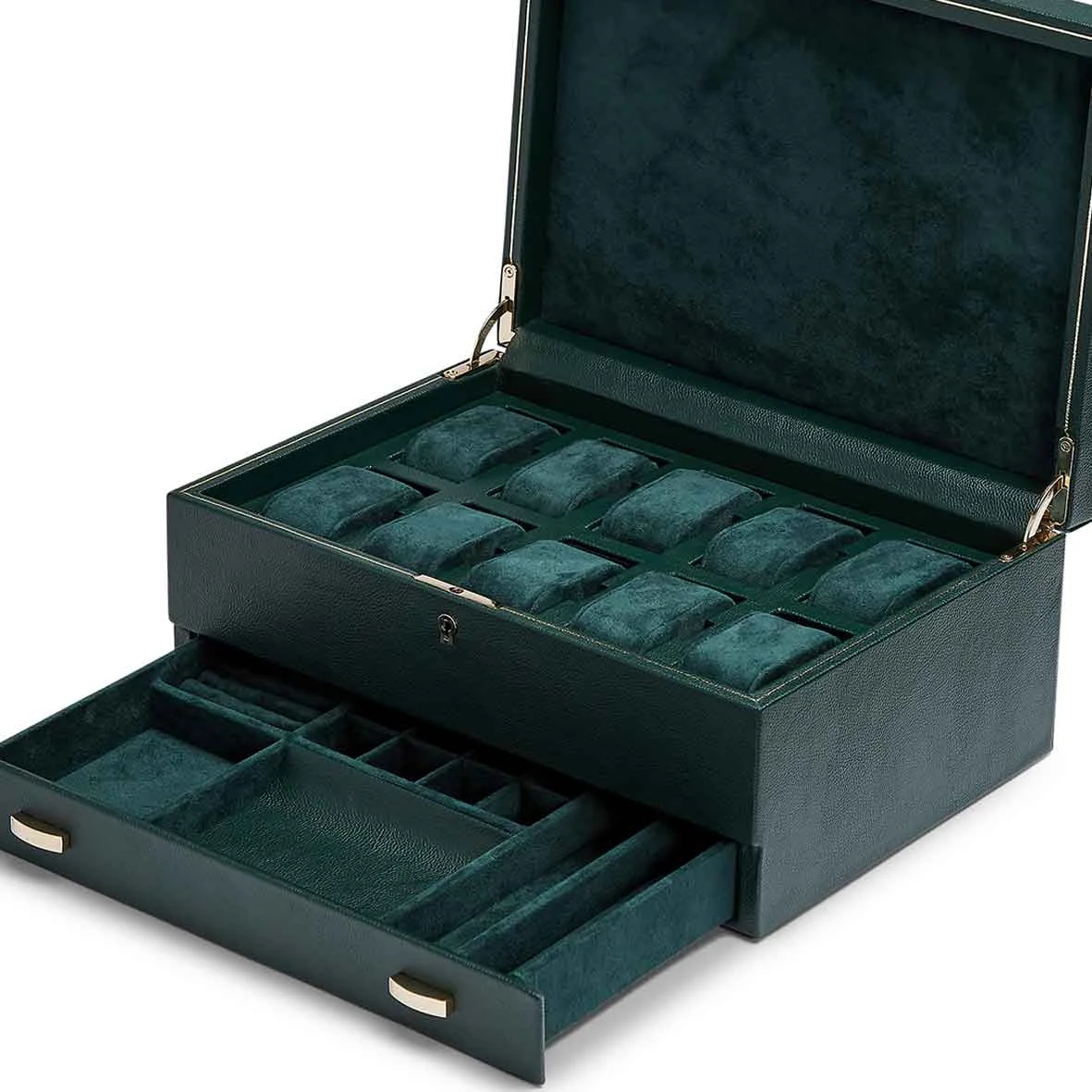 Boîte Montre Wolf 1834 - British Racing 10 Pcs Watch Box With Storage - 792841