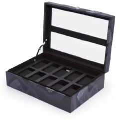 Boite Montre Wolf 1834 - Memento Mori 10-Piece Watch Box- Noir - 493502