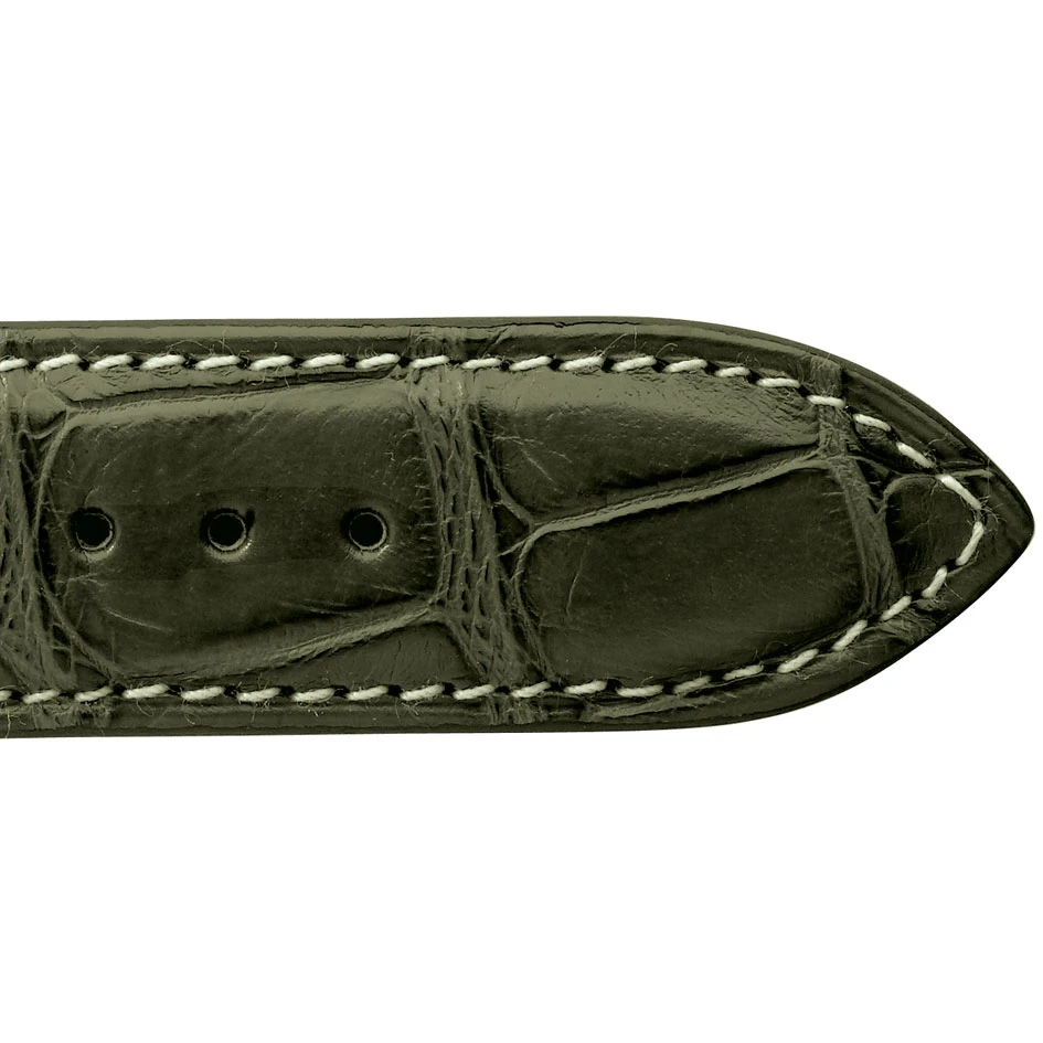 Bracelet De Montre Crocodile Homme De Couleur Kaki -Clémentine - 18614E-20 – Image 2