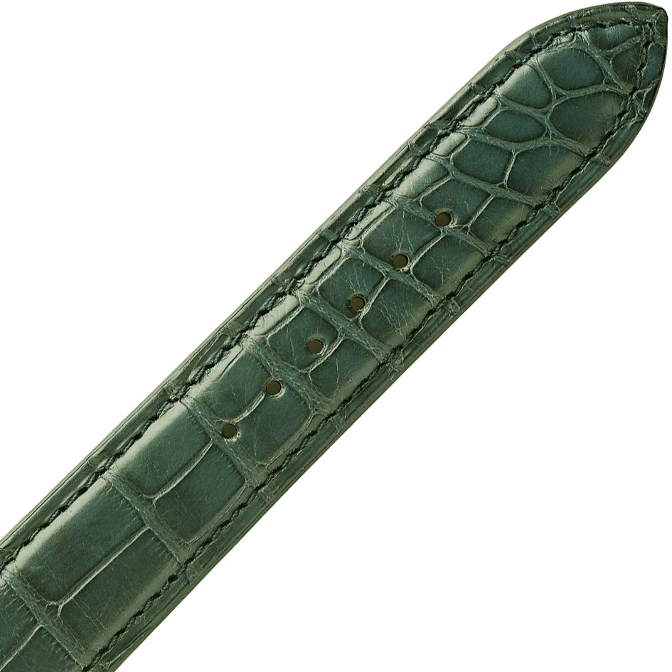 Bracelet De Montre Crocodile Homme De Couleur Kaki -Naïa - 18114-20 – Image 3