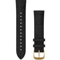 Bracelet En Cuir Gaufré Noir - 20mm - Garmin - 010-12924-22