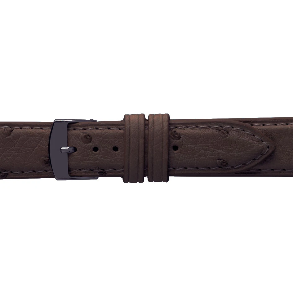 Bracelet Montre Autruche Mat Marron Vaiarava - 18108-03 – Image 4