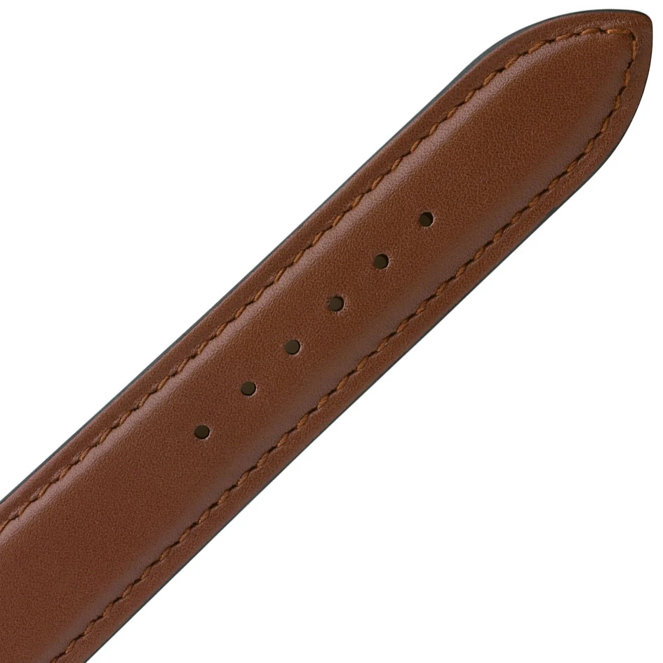 Bracelet Montre Veau Sellier Gold - Unisexe - Mahée - 18101-02 – Image 3