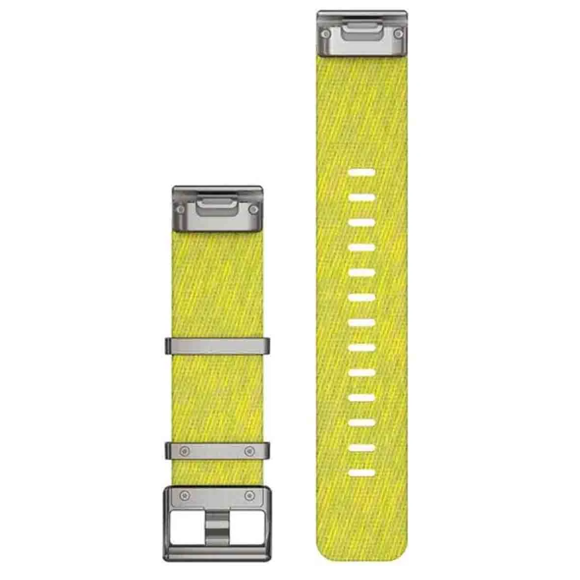 Bracelet QuickFit® 22 Mm Nylon Tissé Jaune, Vert - Garmin - 010-12738-23 – Image 2