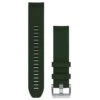 Bracelet QuickFit® 22 Mm Silicone Vert Pin - Garmin - 010-13008-01