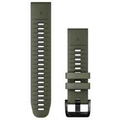 Bracelet QuickFit, 22mm, Silicone, Vert Moss / Graphite - Garmin - 010-13280-07