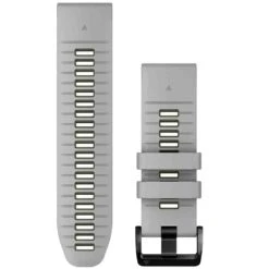 Bracelet QuickFit - 26mm - Silicone - Gris Clair / Vert Moss - Garmin - 010-13281-08