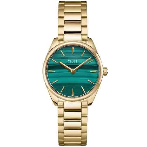 Cluse Féroce Mini Steel - Green & Gold - - CW11702
