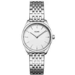 Cluse Féroce Mini Steel - White - Silver Color - - CW11706
