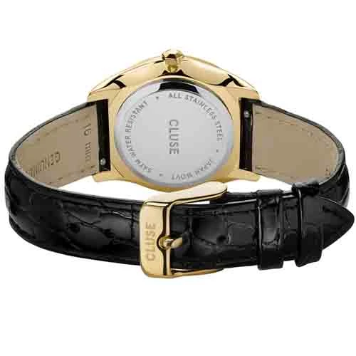Cluse Féroce Petite Leather Black Alligator, Gold Colour - - CW11209 – Image 3