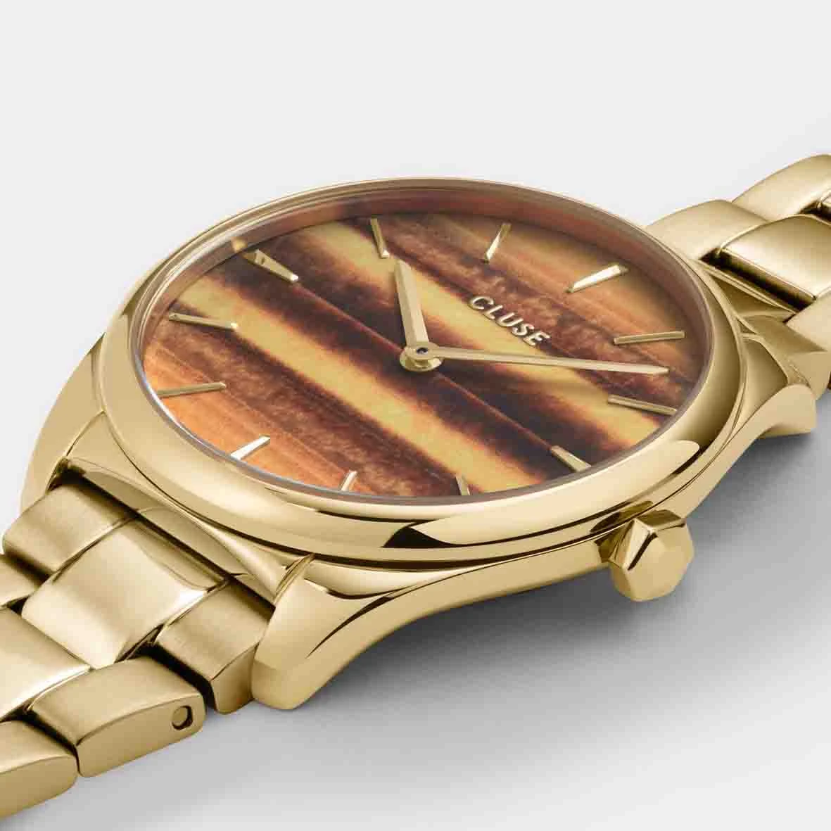 Cluse Féroce Petite Watch Steel Green, Gold Colour - - CW11218 – Image 3