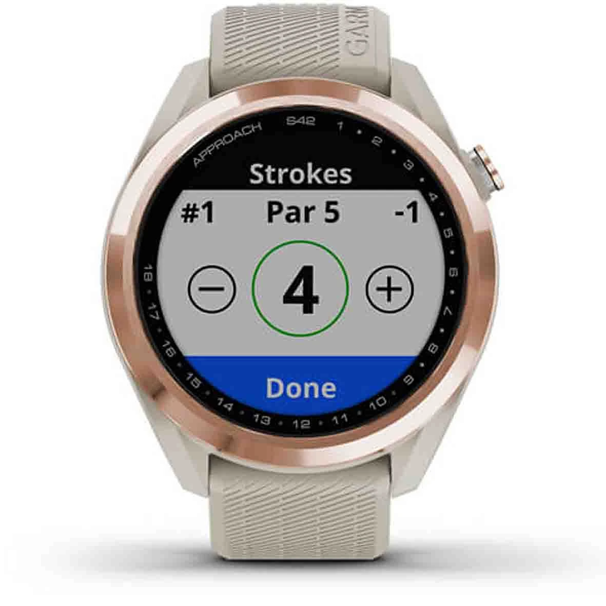 Garmin Approach® S42 Rosegold Avec Bracelet Sable 43,5 Mm- 010-02572-02 – Image 3