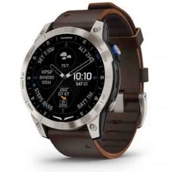 Garmin D2 Mach 1 - Aviator Smartwatch With Oxford Brown Leather Band 47 Mm- 010-02582-55