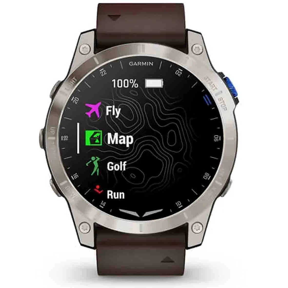 Garmin D2 Mach 1 - Aviator Smartwatch With Oxford Brown Leather Band 47 Mm- 010-02582-55 – Image 4