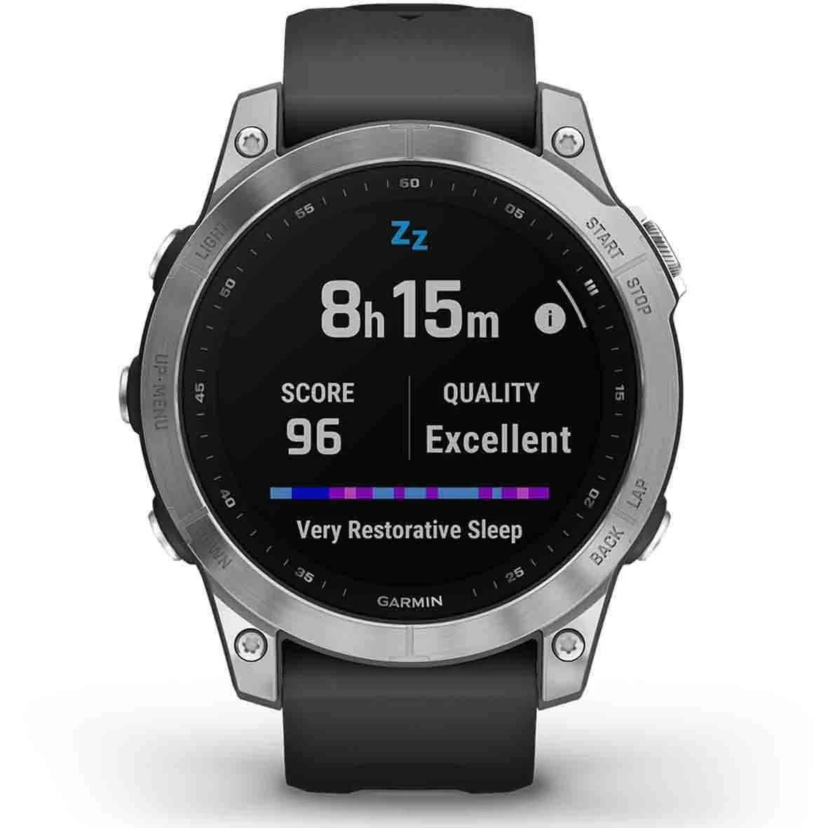 Garmin Fénix 7 Silver Avec Bracelet Gris - 010-02540-01 – Image 3