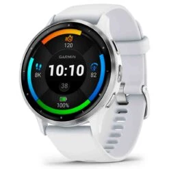 Garmin Venu 3 Lunette Silver - Acier Inoxydable - Bracelet Silicone Blanc 45 Mm- 010-02784-00