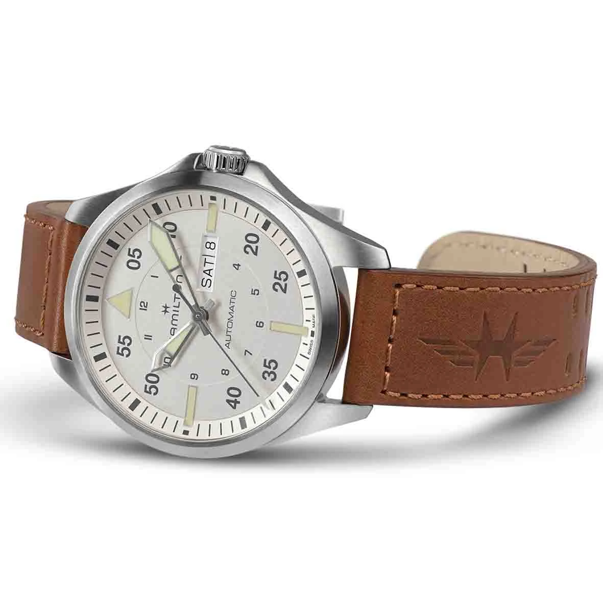 Hamilton Khaki Aviation Pilot Day Date Auto 42 Mm- H64635550 – Image 2