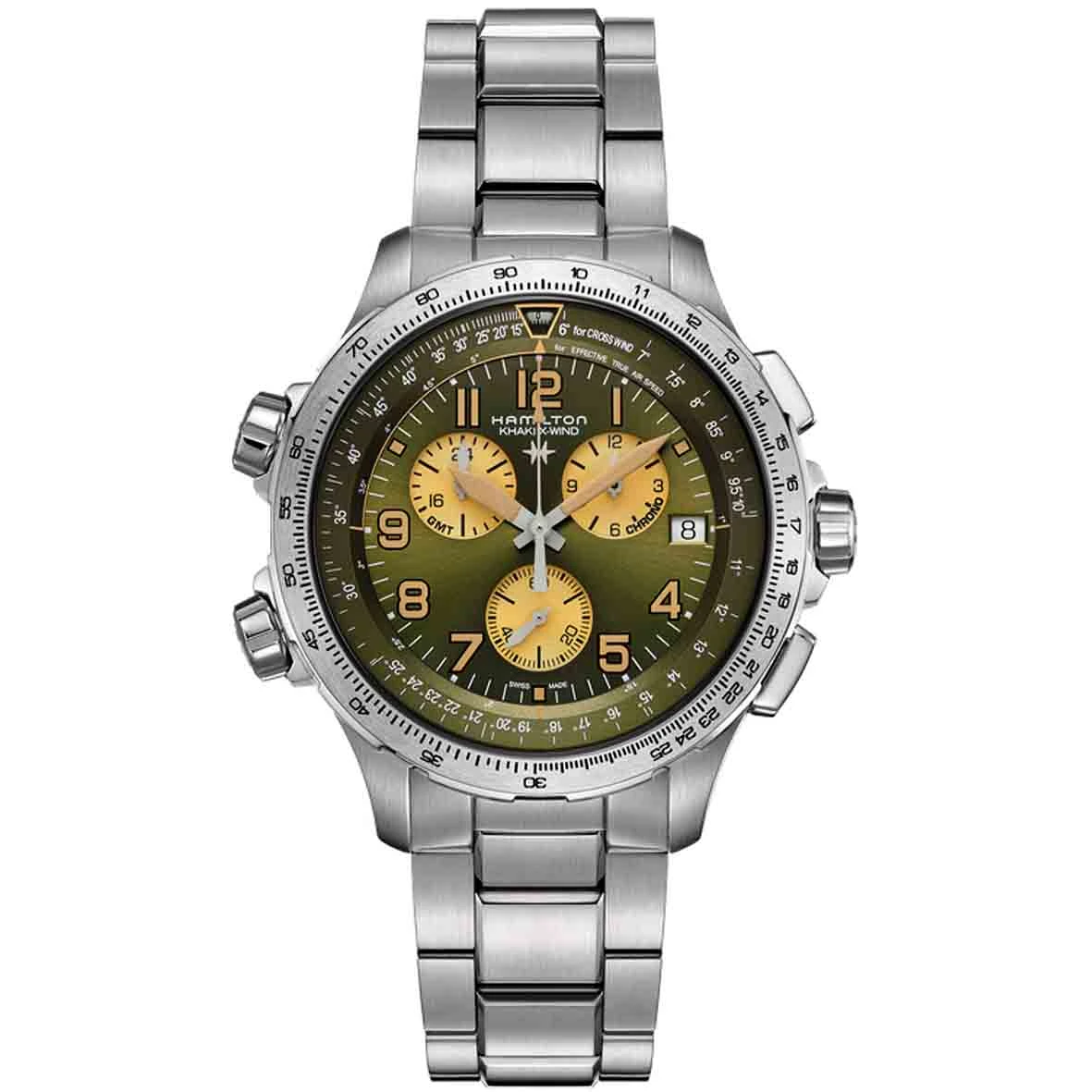 Hamilton Khaki Aviation X-Wind GMT Chrono Quartz 46 Mm- H77932160