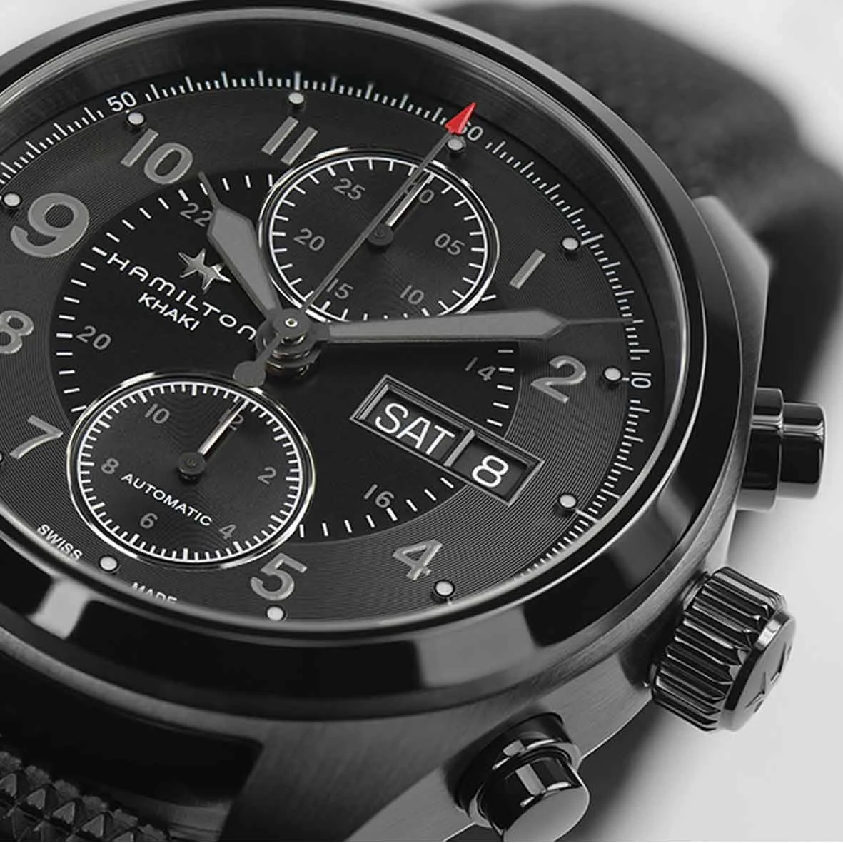 Hamilton Khaki Field Auto Chrono 42 Mm- H71626735 – Image 2