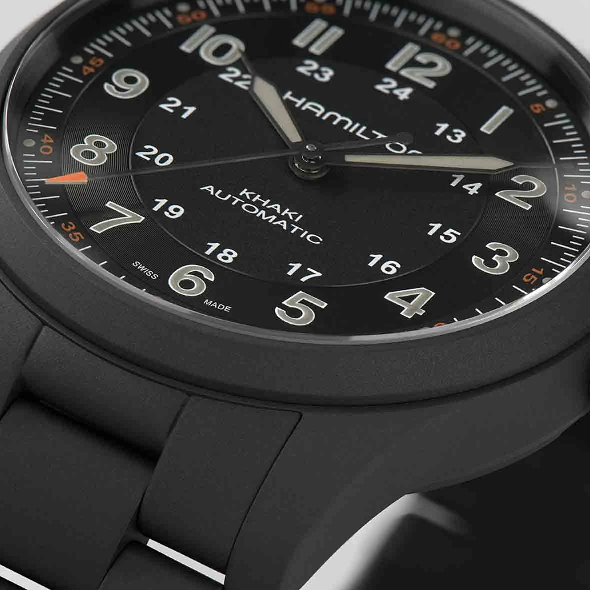 Hamilton Khaki Field Titanium Auto 38 Mm- H70215130 – Image 4