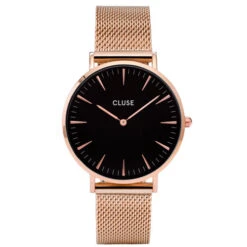 Cluse La Bohème Mesh Rose Gold/Black - 38 Mm - CW0101201003