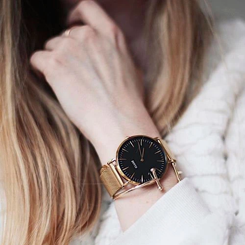 Cluse La Bohème Mesh Rose Gold/Black - 38 Mm - CW0101201003 – Image 3