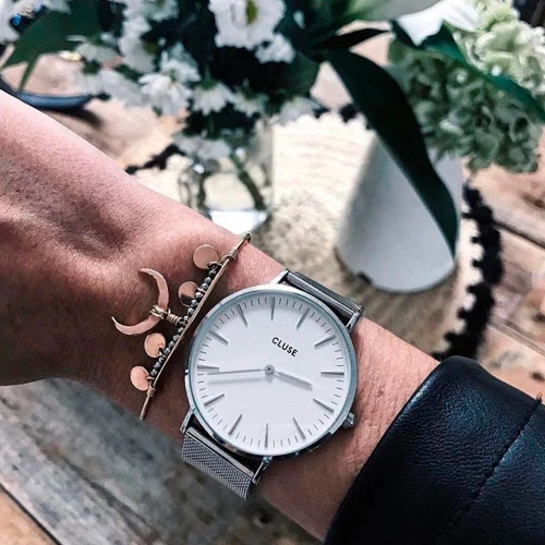 Cluse La Bohème Mesh Silver/White - 38 Mm - Cw0101201002 – Image 3