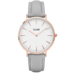 Cluse La Bohème Rose Gold White/Grey - 38 Mm - CW0101201007