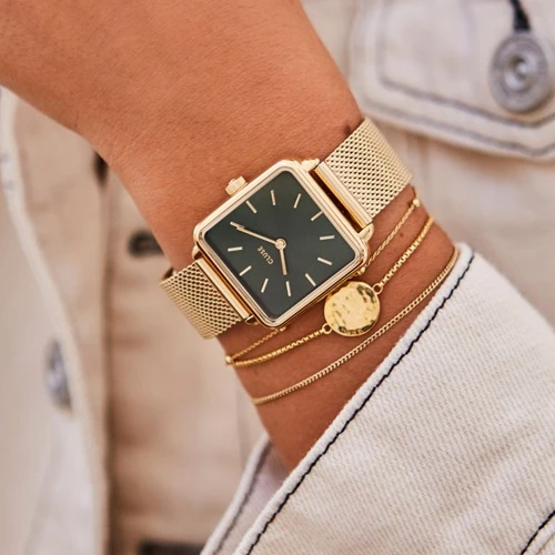 Cluse La Tétragone Mesh Full Gold/Forest - 28.5 Mm - CW0101207013 – Image 5