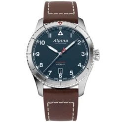 Montre Alpina Startimer Pilot Automatic Bllue 41 Mm- AL-525NW4S26