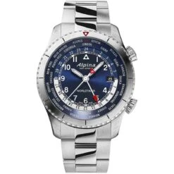 Montre Alpina Startimer Pilot Quartz Worldtimer 41 Mm- AL-255N4S26B