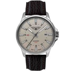 Montre Bahaus Aviation Automatic GMT Automatique Cadran Beige - 2868-5