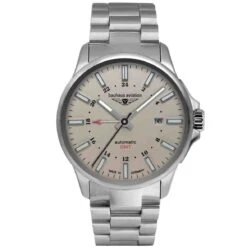Montre Bahaus Aviation Automatic GMT Automatique Cadran Beige - 2868M-5