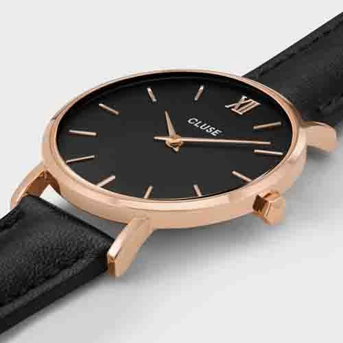 Montre Cluse Cluse Minuit Leather Black, Rose Gold Colour - - CW0101203013 – Image 2