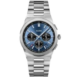 Montre Cluse Homme Cluse Vigoureux Chrono Steel Dark Blue, Silver Colour - CW20805