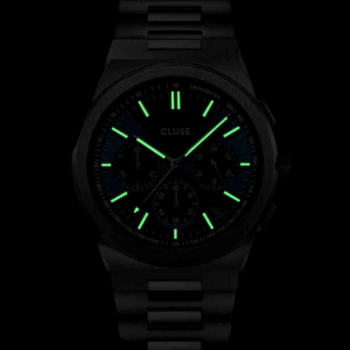 Montre Cluse Homme Cluse Vigoureux Chrono Steel Silver And Black, Silver Colour - CW20807 – Image 4