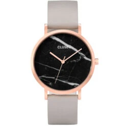 Montre Cluse La Roche Rose Gold Black Marble/Grey - 38 Mm - CL40006