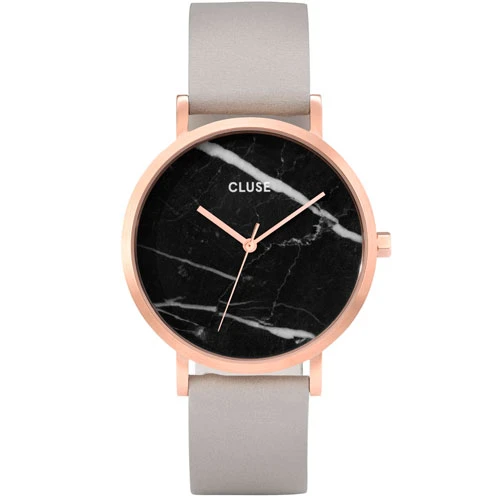 Montre Cluse La Roche Rose Gold Black Marble/Grey - 38 Mm - CL40006