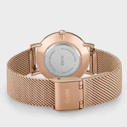 Montre Cluse Minuit Mesh, Grey - Pink Gold - - CW10207 – Image 4