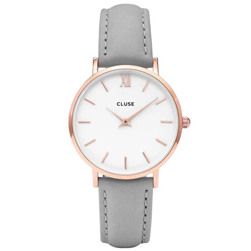 Montre Cluse Minuit Rose Gold White/Grey - - CW0101203010