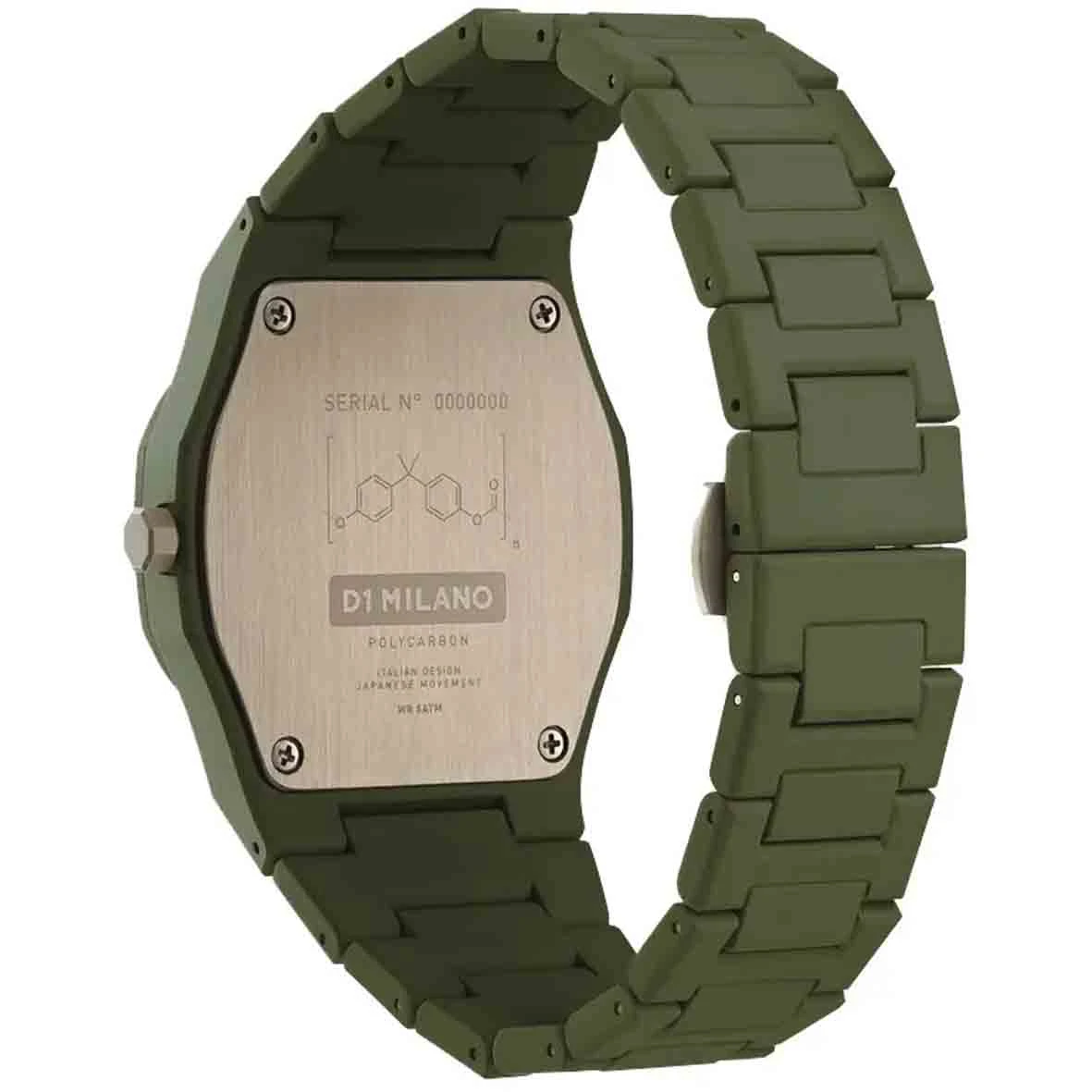 Montre D1 Milano Polycarbon Military Green - - Cadran - - - PCBJ22 – Image 4