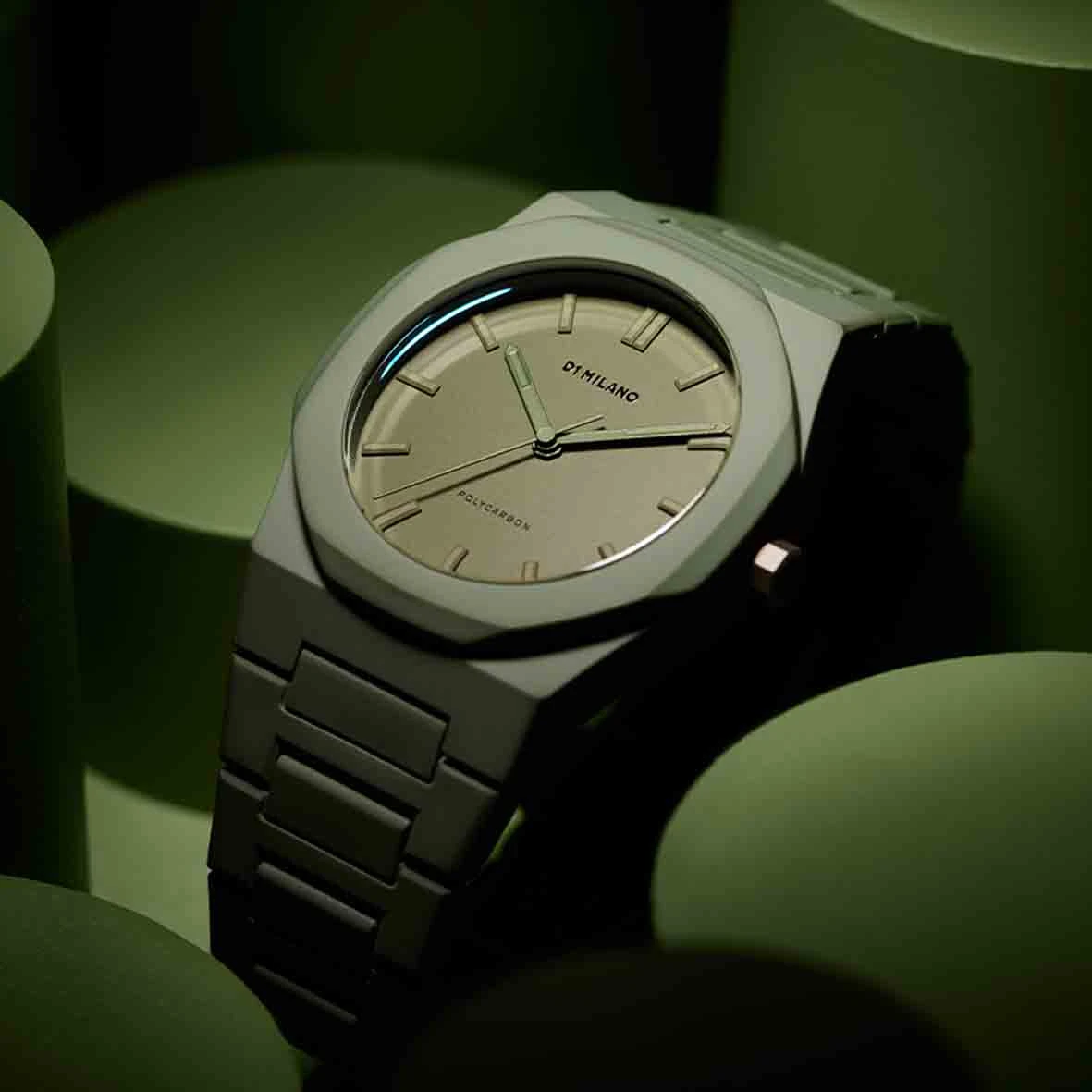 Montre D1 Milano Polycarbon Military Green - - Cadran - - - PCBJ22 – Image 5