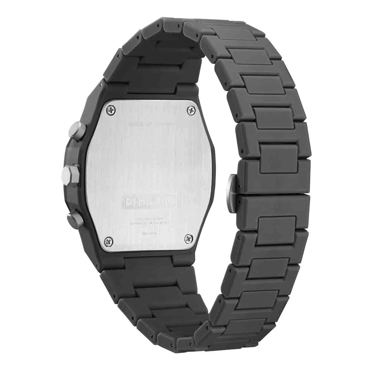 Montre D1 Milano Polychrono Black Blast - Homme Quartz- Cadran Gris Foncé- 40,5 Mm - Polycarbonate - PHBJ04 – Image 4