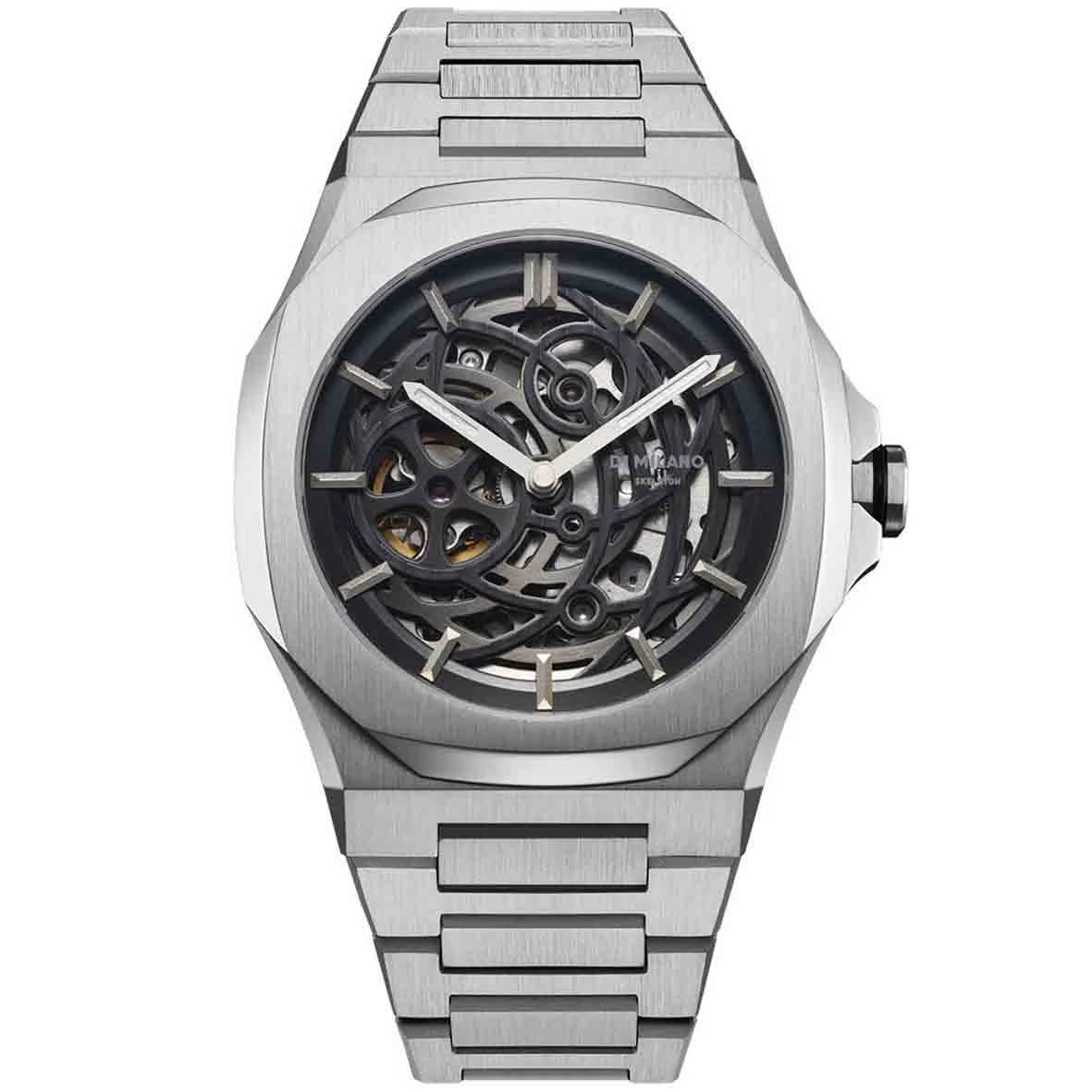 Montre D1 Milano Skeleton - Homme Automatique- Cadran - 41.5 Mm - Acier Inoxydable - SKBJ10