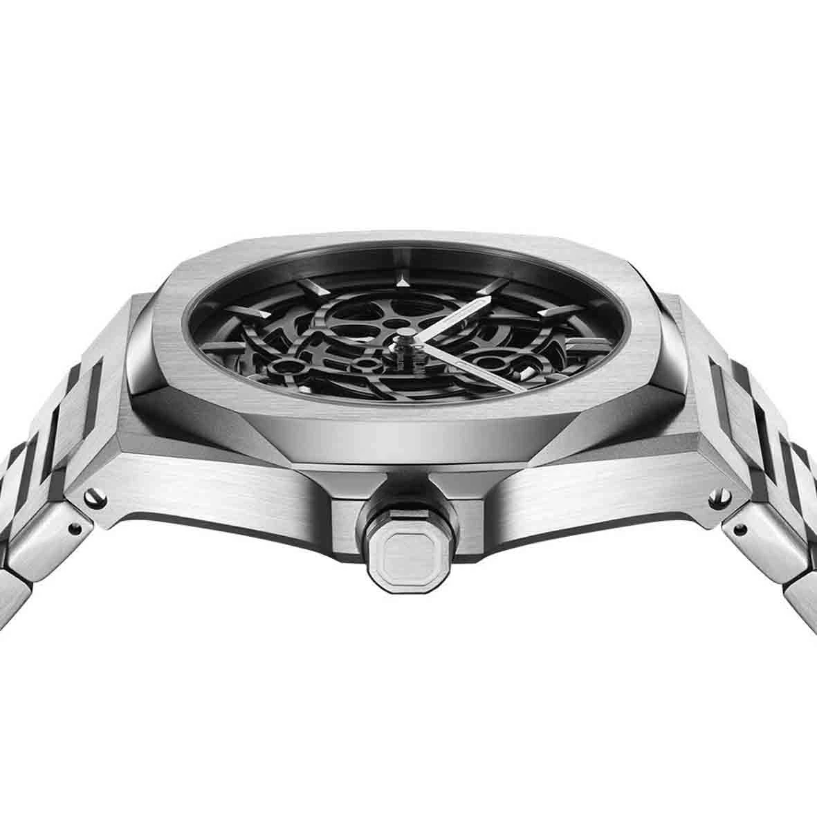 Montre D1 Milano Skeleton - Homme Automatique- Cadran - 41.5 Mm - Acier Inoxydable - SKBJ10 – Image 3
