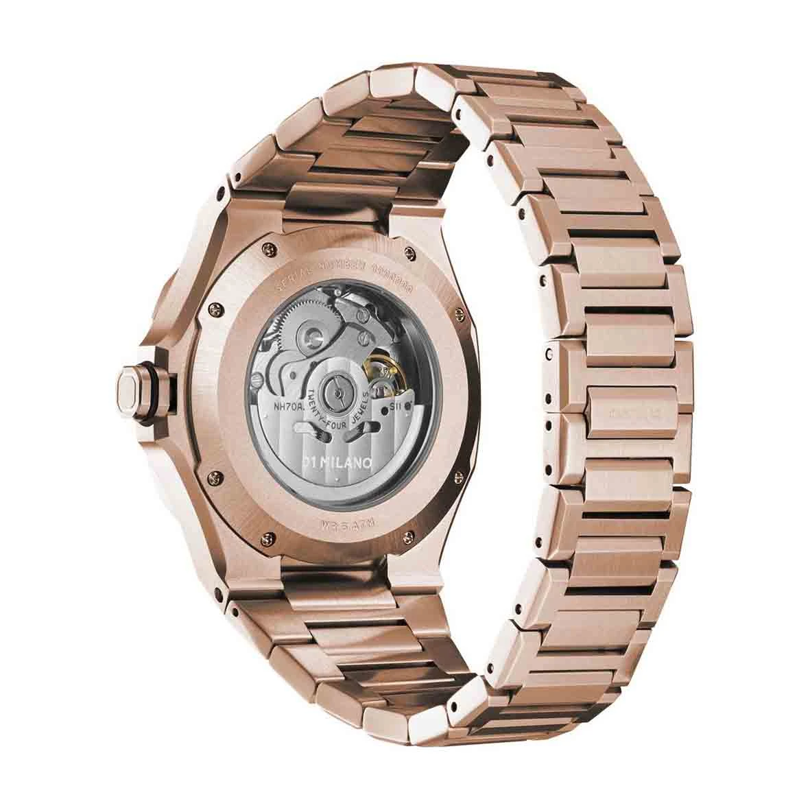 Montre D1 Milano Skeleton - Homme Automatique- Cadran - 41.5 Mm - Acier Inoxydable - SKBJ12 – Image 3