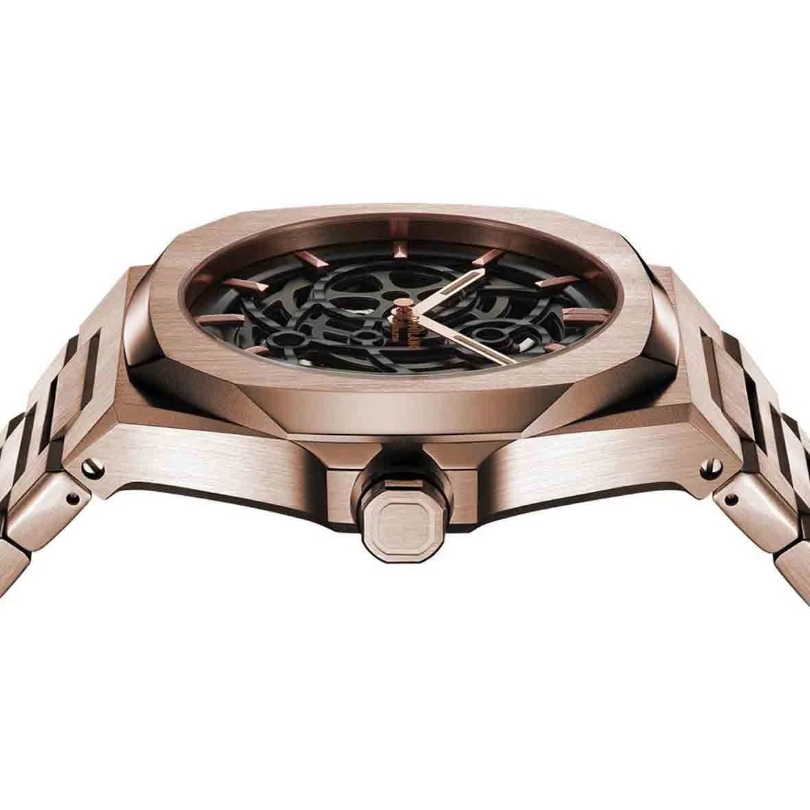 Montre D1 Milano Skeleton - Homme Automatique- Cadran - 41.5 Mm - Acier Inoxydable - SKBJ12 – Image 4