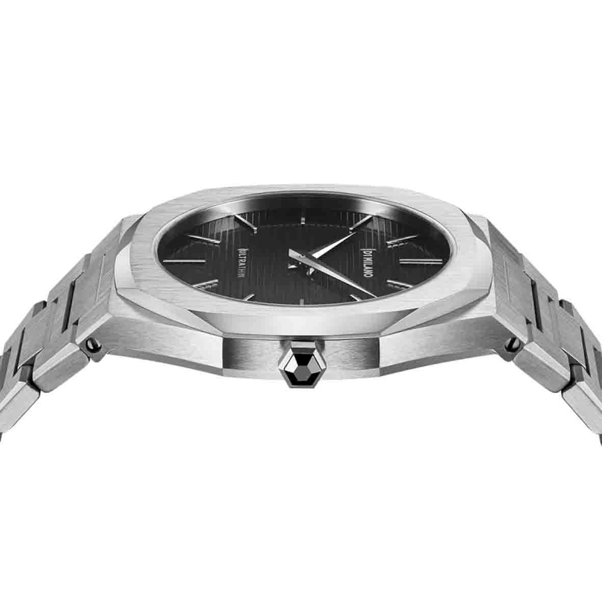 Montre D1 Milano Ultra Thin - Homme Quartz- Cadran Noir- 40 Mm - Acier Inoxydable - UTBJ14 – Image 3