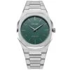 Montre D1 Milano Ultra Thin Moss - Homme Quartz- Cadran Kaki- 40 Mm - Acier Inoxydable - UTBJ06