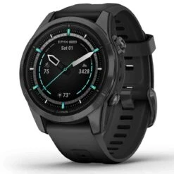 Montre Garmin Epix Pro (Gen 2) - Sapphire Edition - 42 Mm - Titane - Carbon Gray DLC - Bracelet Noir 42 Mm- 010-02802-15